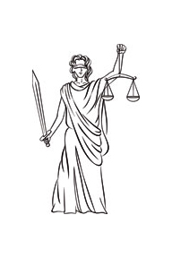 graphic of lady justice